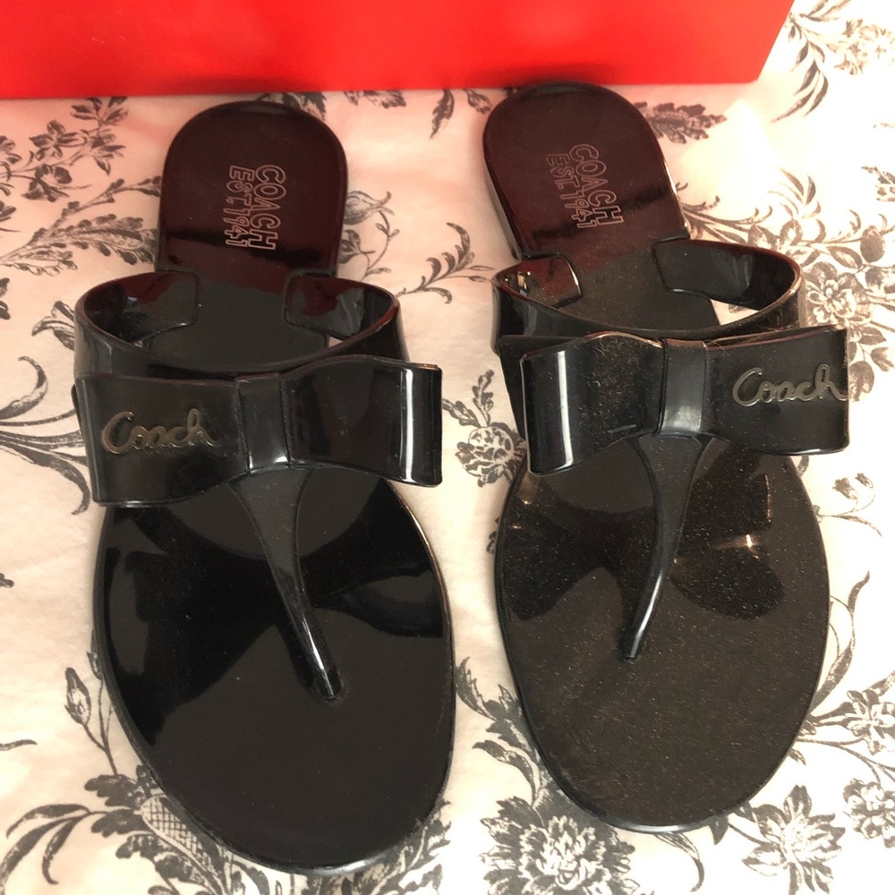Coach Jelly Bow Sandals